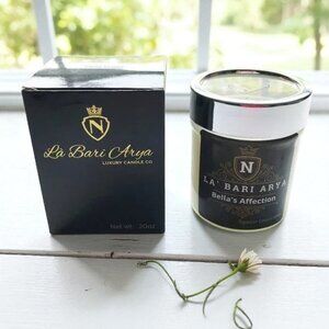La` Bari Arya Luxury Scented Candle Bella's Affection Egyptian Clean Cotton